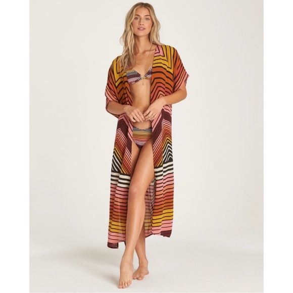 Billabong Sunburnt Sky Robe Swim Cover Up - Picture 1 of 8